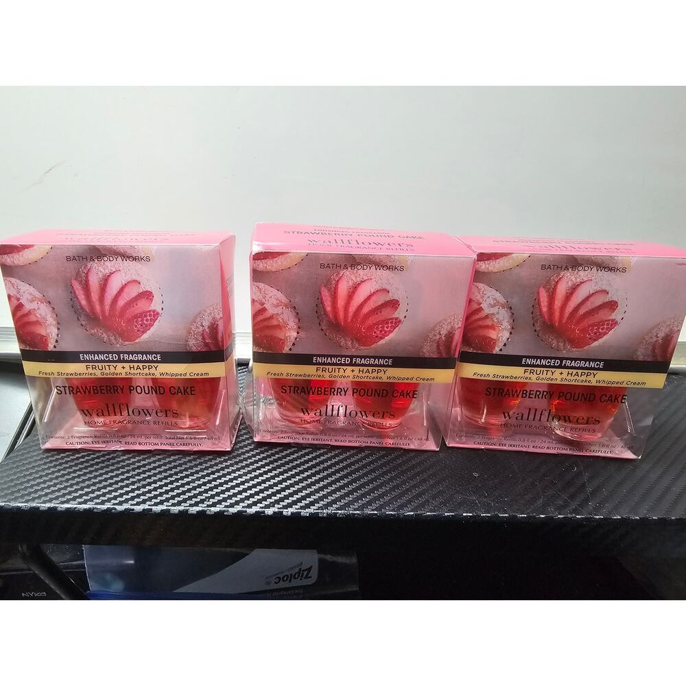 Bath and Body Works Wallflower Refills Home - Pack of 6 (Strawberry Pound Cake)